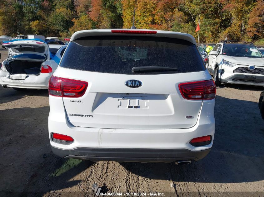 2019 Kia Sorento 2.4L Lx VIN: 5XYPGDA37KG546107 Lot: 40606944