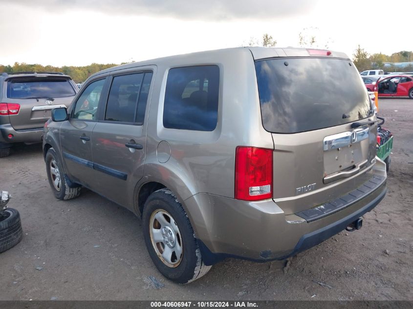 2011 Honda Pilot Lx VIN: 5FNYF4H27BB061896 Lot: 40606947