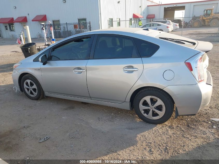 2013 Toyota Prius Three VIN: JTDKN3DU3D5563724 Lot: 40606955