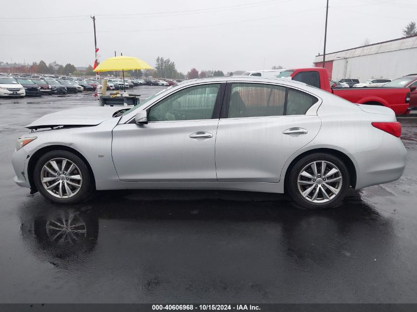 2014 Infiniti Q50 Premium VIN: JN1BV7AR1EM694474 Lot: 40606968