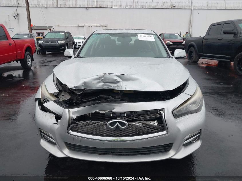 2014 Infiniti Q50 Premium VIN: JN1BV7AR1EM694474 Lot: 40606968