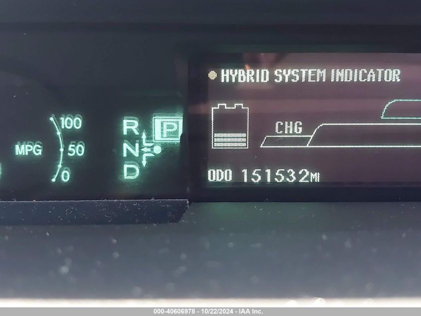 2010 Toyota Prius Iv VIN: JTDKN3DU0A1251685 Lot: 40606978