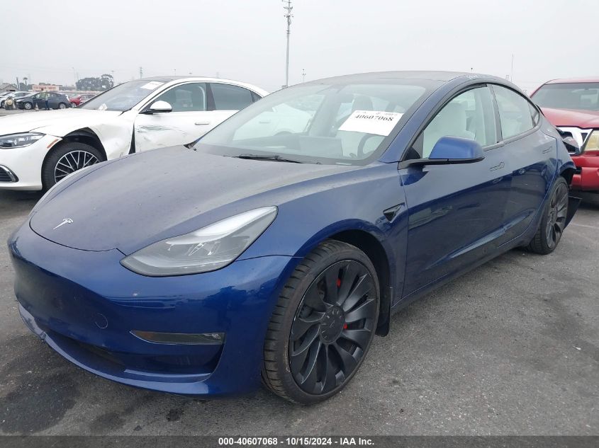 VIN 5YJ3E1EC0PF461279 2023 Tesla Model 3, Performan... no.2