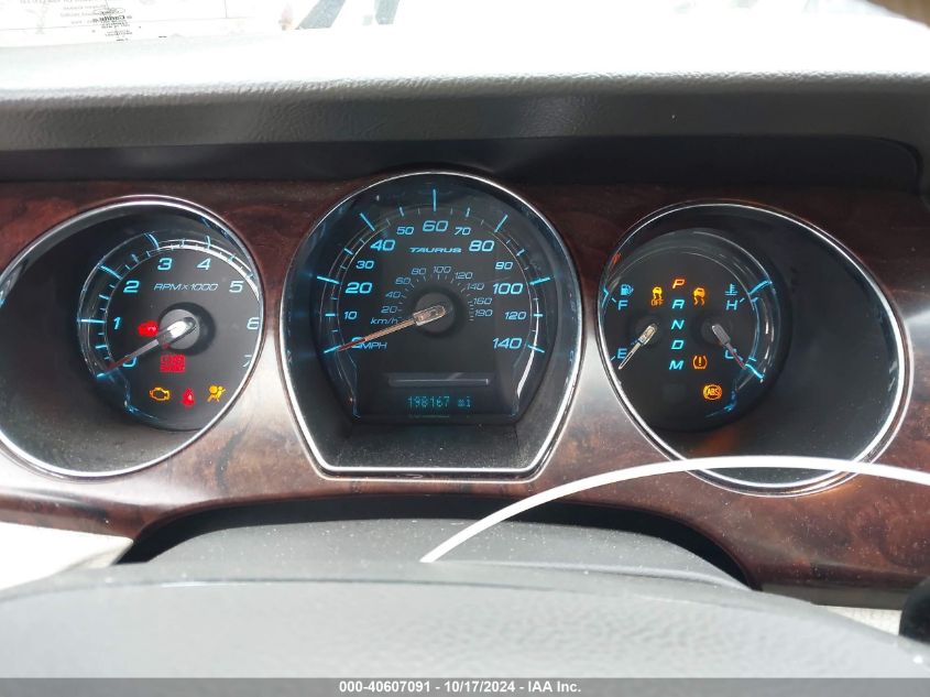 2010 Ford Taurus Sel VIN: 1FAHP2EW0AG107930 Lot: 40607091