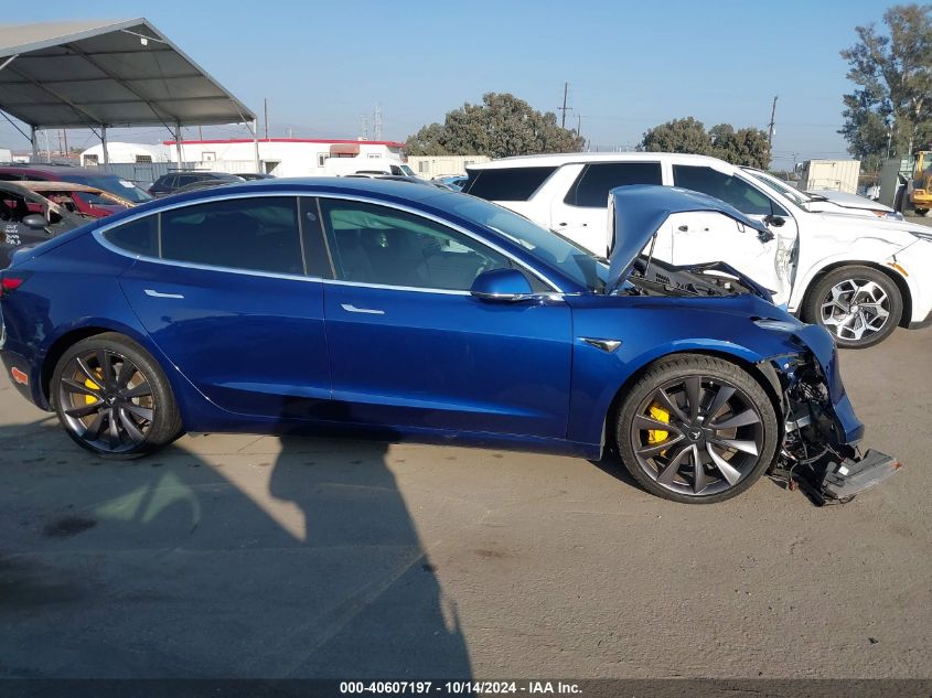 2020 Tesla Model 3 Performance Dual Motor All-Wheel Drive VIN: 5YJ3E1EC7LF713197 Lot: 40607197