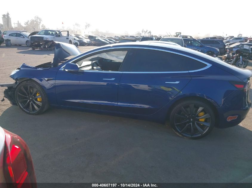 2020 Tesla Model 3 Performance Dual Motor All-Wheel Drive VIN: 5YJ3E1EC7LF713197 Lot: 40607197