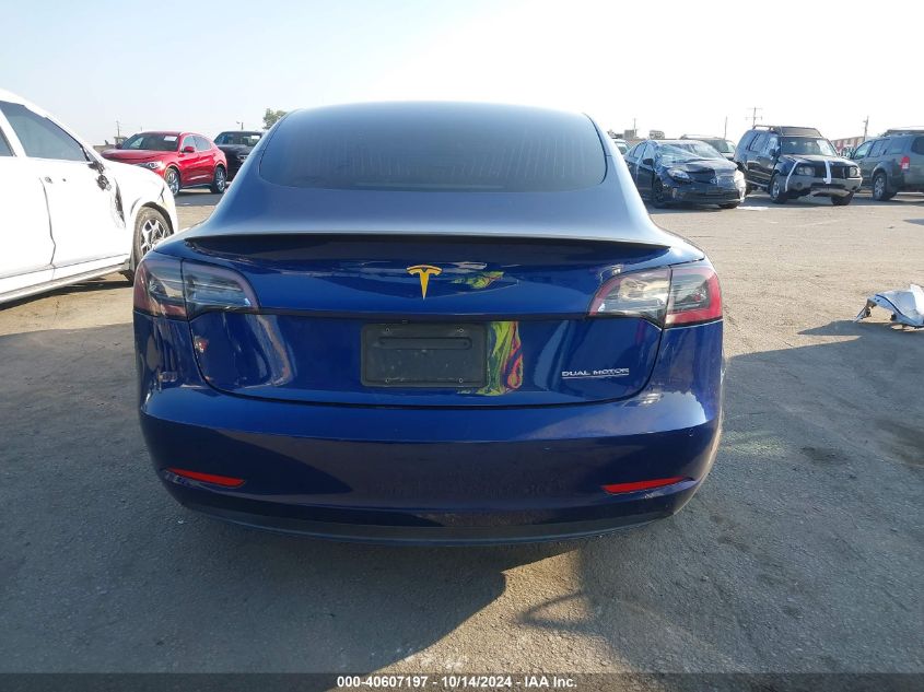 2020 Tesla Model 3 Performance Dual Motor All-Wheel Drive VIN: 5YJ3E1EC7LF713197 Lot: 40607197