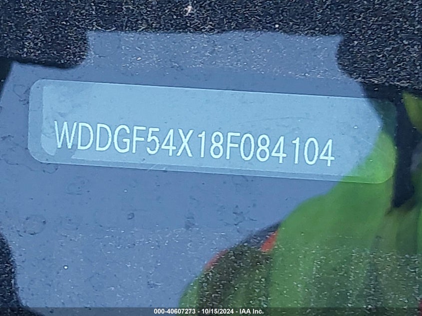 2008 Mercedes-Benz C 300 Luxury/Sport VIN: WDDGF54X18F084104 Lot: 40607273
