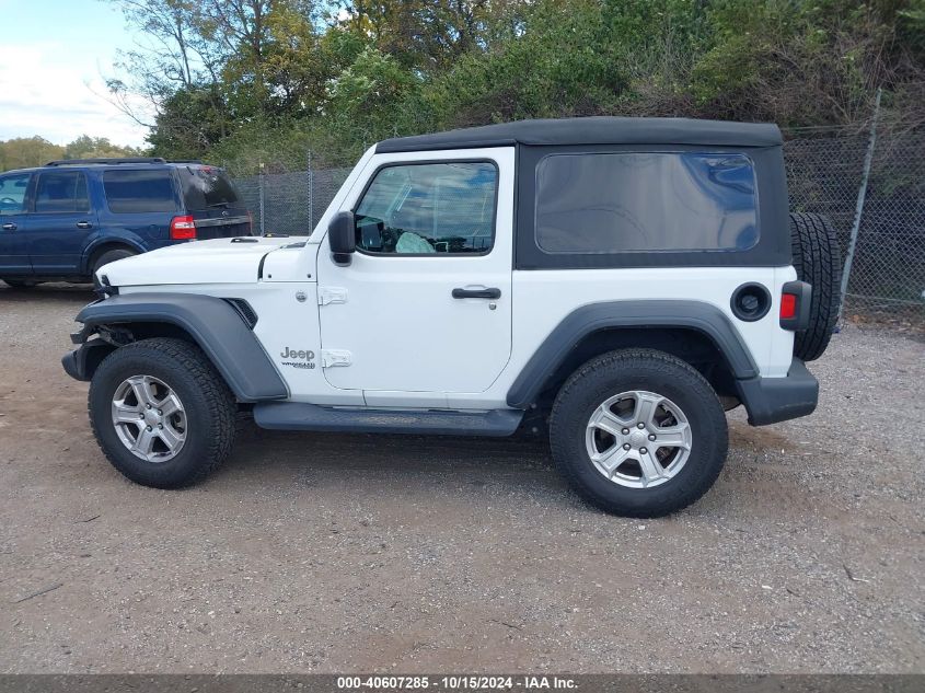 2018 Jeep Wrangler Sport S 4X4 VIN: 1C4GJXAGXJW156223 Lot: 40607285