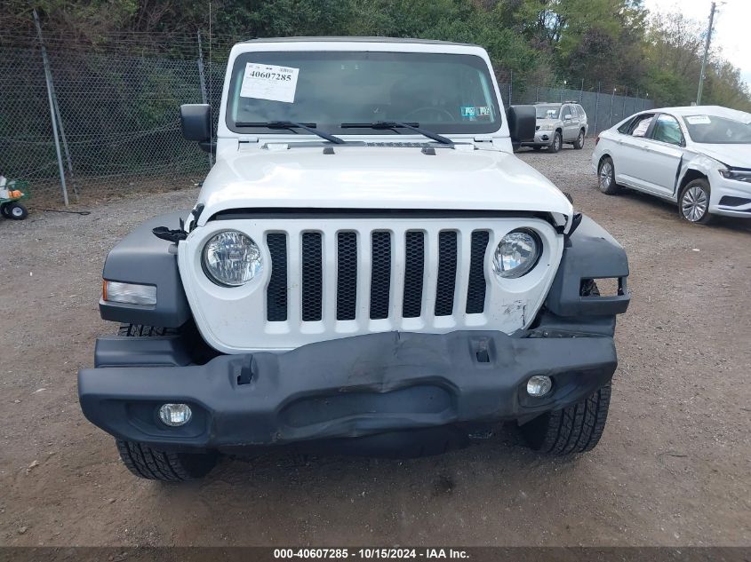 2018 Jeep Wrangler Sport S 4X4 VIN: 1C4GJXAGXJW156223 Lot: 40607285