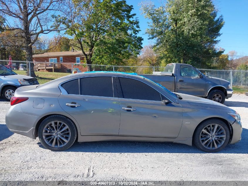 2018 Infiniti Q50 3.0T Luxe VIN: JN1EV7AR0JM437359 Lot: 40607373