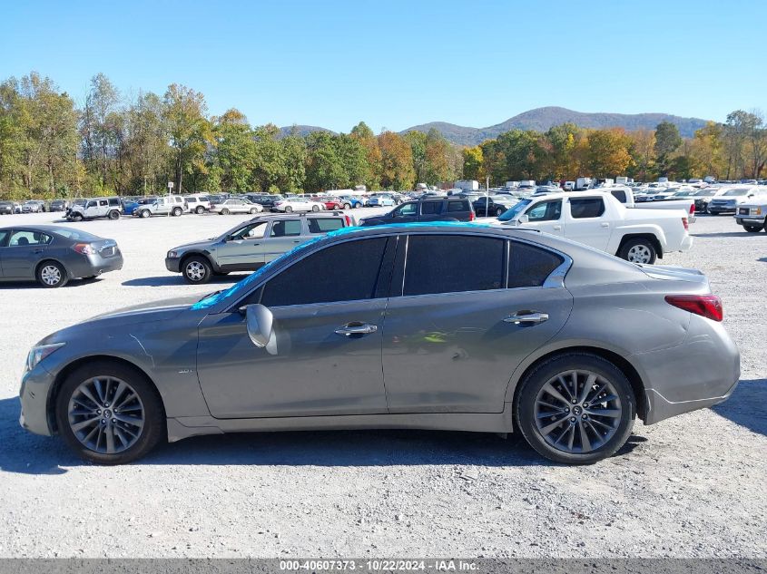 2018 Infiniti Q50 3.0T Luxe VIN: JN1EV7AR0JM437359 Lot: 40607373