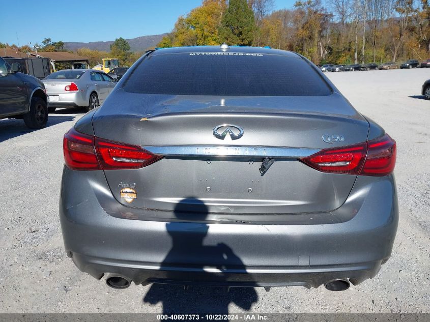 2018 Infiniti Q50 3.0T Luxe VIN: JN1EV7AR0JM437359 Lot: 40607373