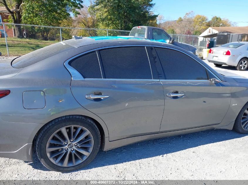 2018 Infiniti Q50 3.0T Luxe VIN: JN1EV7AR0JM437359 Lot: 40607373