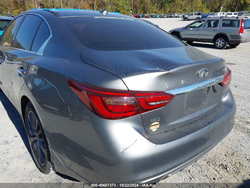 2018 Infiniti Q50 3.0T Luxe VIN: JN1EV7AR0JM437359 Lot: 40607373