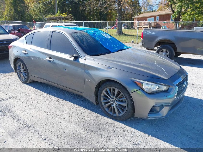 2018 Infiniti Q50 3.0T Luxe VIN: JN1EV7AR0JM437359 Lot: 40607373