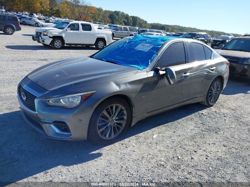 2018 Infiniti Q50 3.0T Luxe VIN: JN1EV7AR0JM437359 Lot: 40607373