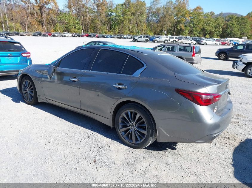 2018 Infiniti Q50 3.0T Luxe VIN: JN1EV7AR0JM437359 Lot: 40607373