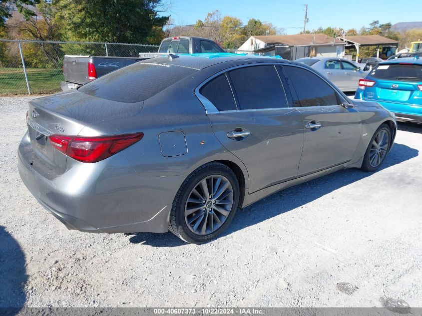 2018 Infiniti Q50 3.0T Luxe VIN: JN1EV7AR0JM437359 Lot: 40607373