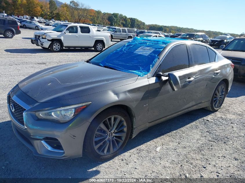 2018 Infiniti Q50 3.0T Luxe VIN: JN1EV7AR0JM437359 Lot: 40607373