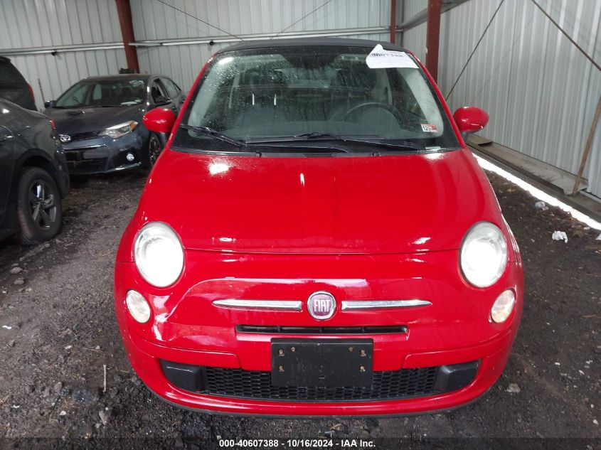 2015 Fiat 500C Pop VIN: 3C3CFFDR2FT501835 Lot: 40607388