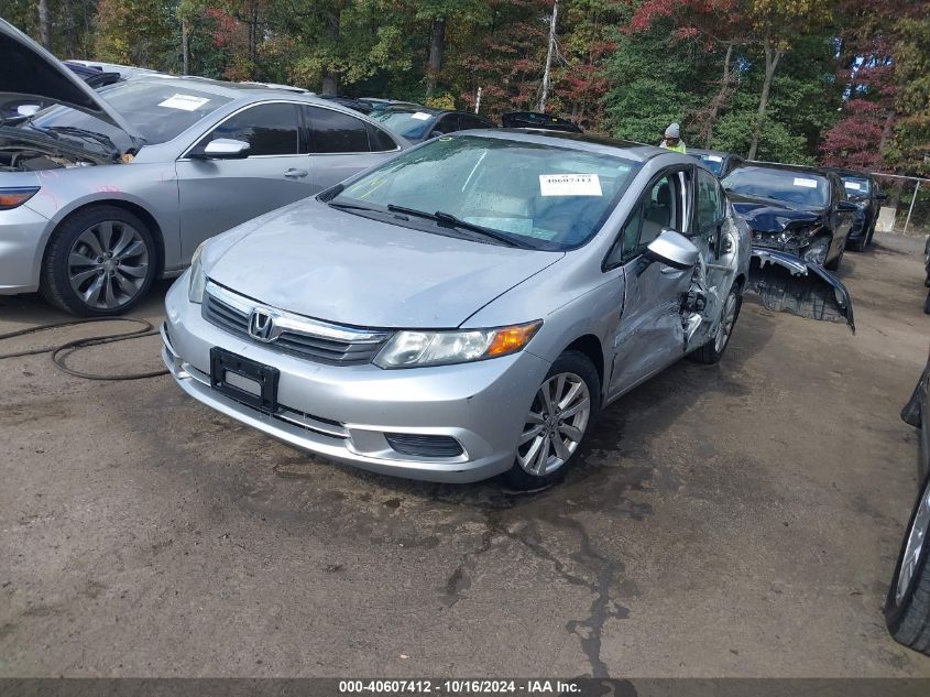 2012 Honda Civic Ex-L VIN: 19XFB2F96CE313135 Lot: 40607412