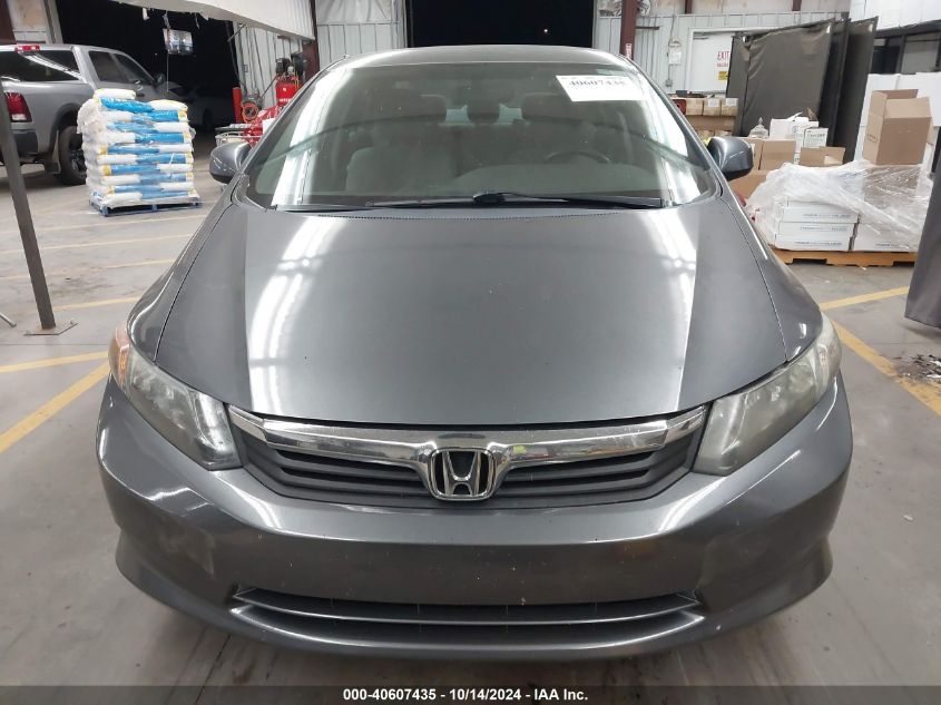 2012 Honda Civic Sdn Lx VIN: 19XFB2F59CE377697 Lot: 40607435