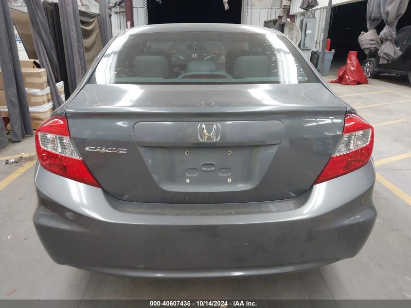 2012 Honda Civic Sdn Lx VIN: 19XFB2F59CE377697 Lot: 40607435