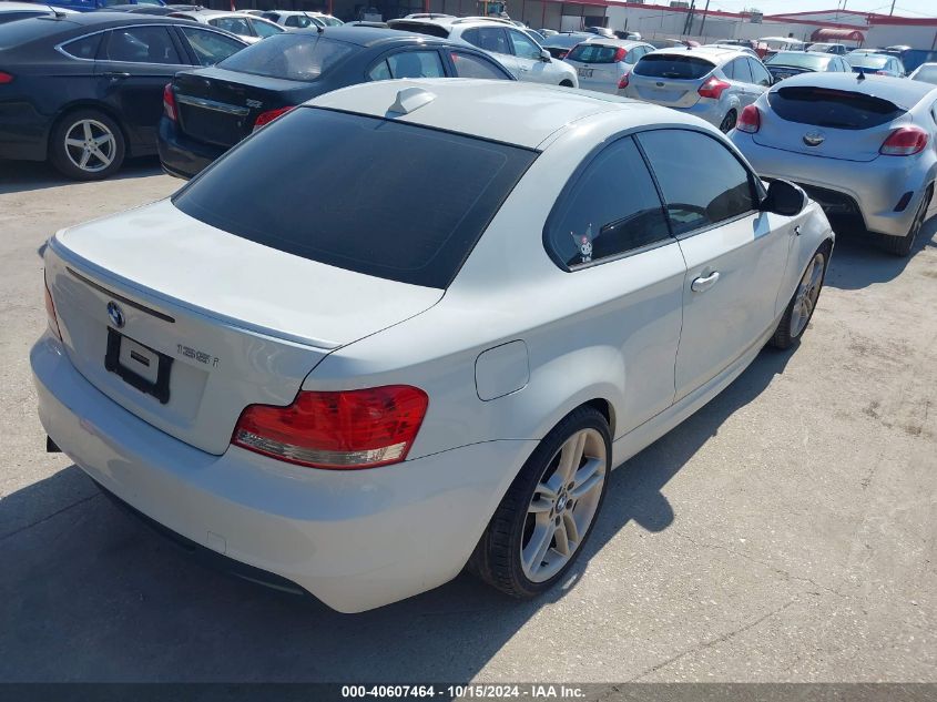 2010 BMW 135I VIN: WBAUC7C57AVK96452 Lot: 40607464