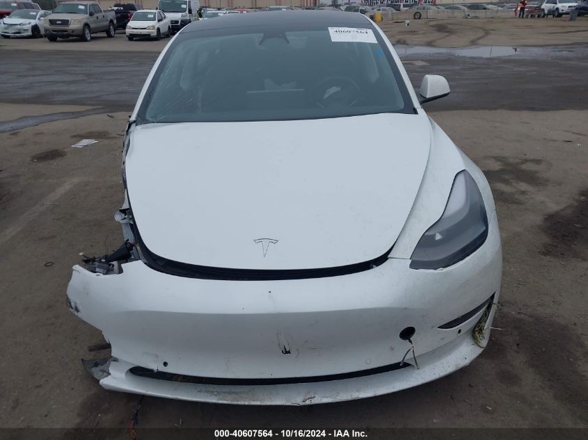 2022 Tesla Model 3 Rear-Wheel Drive VIN: 5YJ3E1EA8NF332332 Lot: 40607564