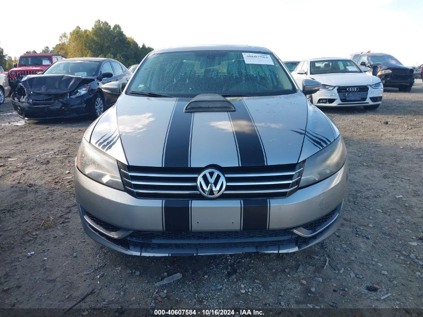 2012 Volkswagen Passat 2.5L S VIN: 1VWAP7A36CC039662 Lot: 40607584