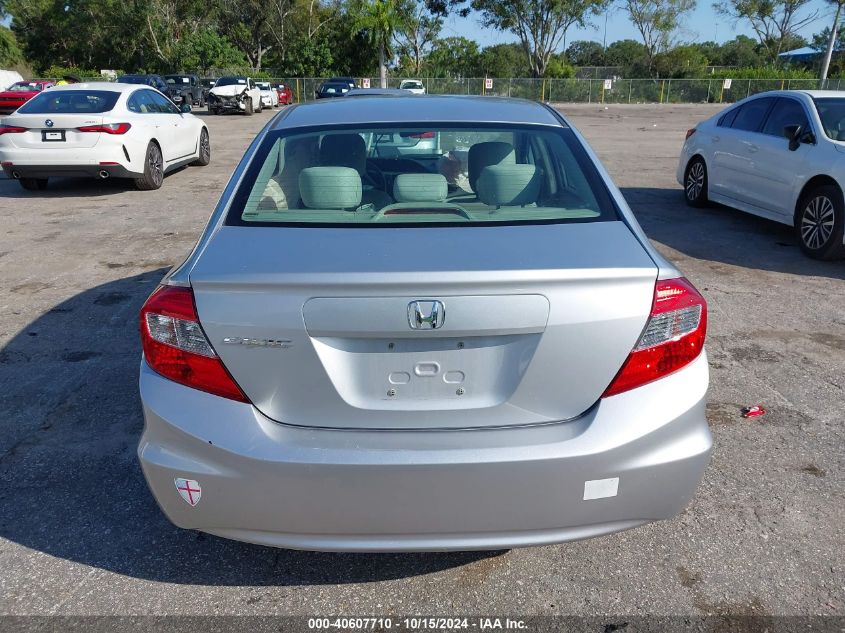 2012 Honda Civic Sdn Lx VIN: 2HGFB2F53CH562740 Lot: 40607710