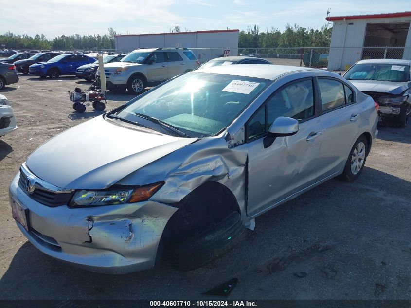 2012 Honda Civic Sdn Lx VIN: 2HGFB2F53CH562740 Lot: 40607710