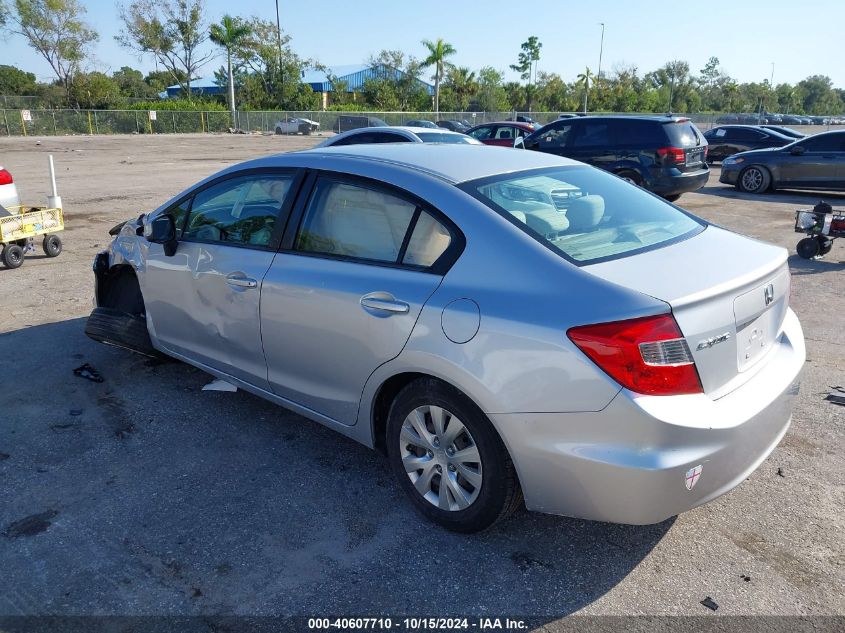 2012 Honda Civic Sdn Lx VIN: 2HGFB2F53CH562740 Lot: 40607710