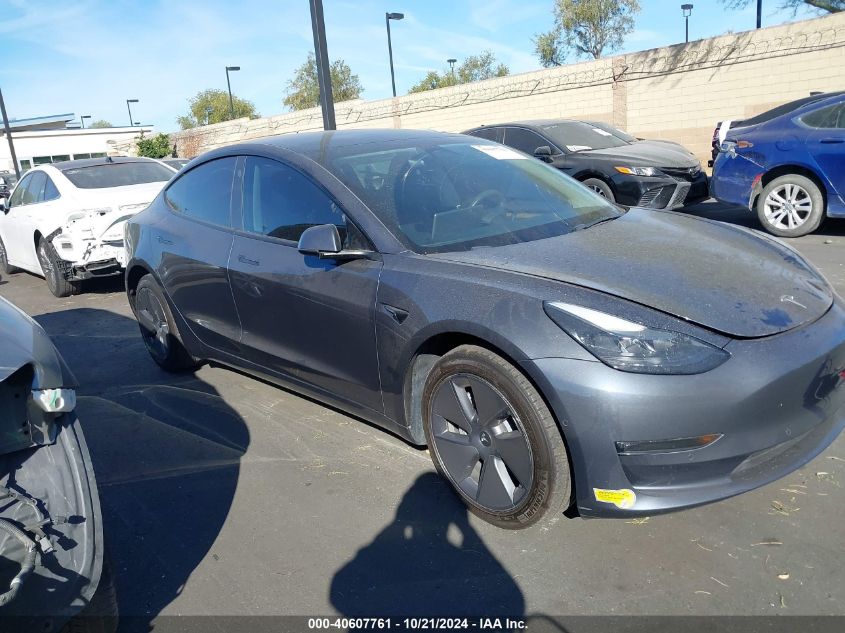 2022 Tesla Model 3 Long Range Dual Motor All-Wheel Drive VIN: 5YJ3E1EB0NF228569 Lot: 40607761