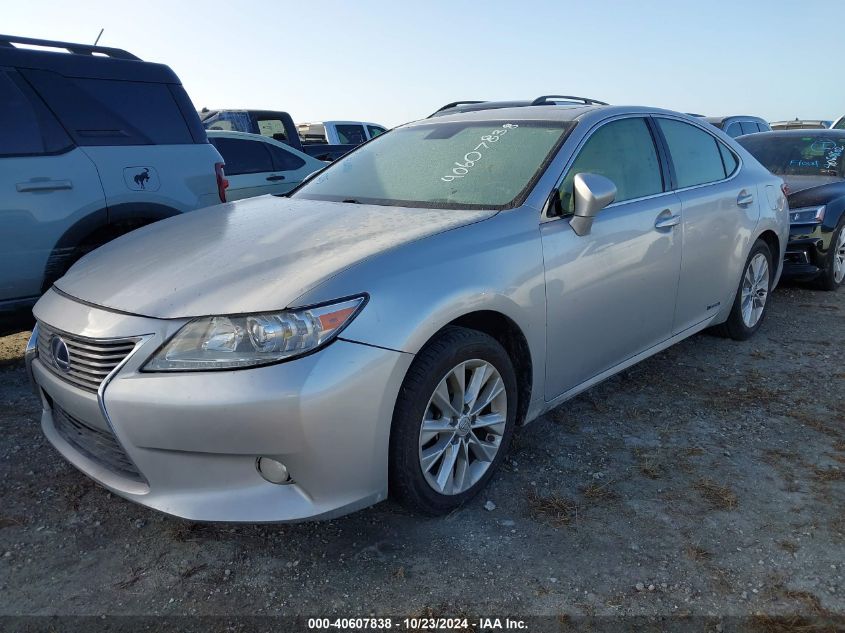 VIN JTHBW1GG1D2007998 2013 Lexus ES, 300H no.2