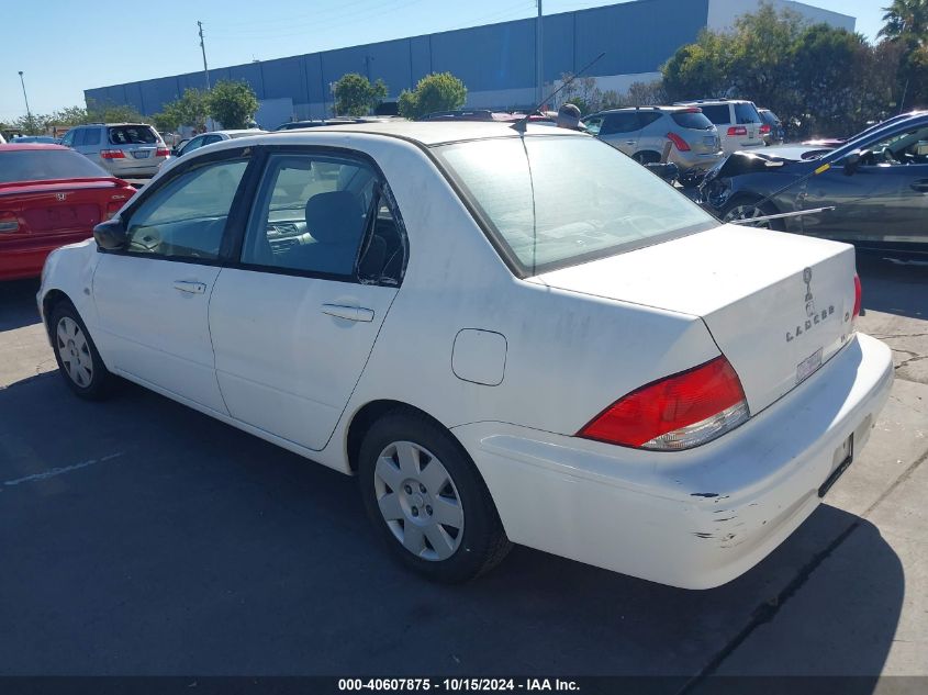 2003 Mitsubishi Lancer Es VIN: JA3AJ26E53U101238 Lot: 40607875