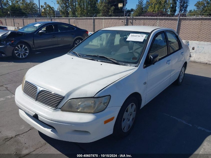 2003 Mitsubishi Lancer Es VIN: JA3AJ26E53U101238 Lot: 40607875