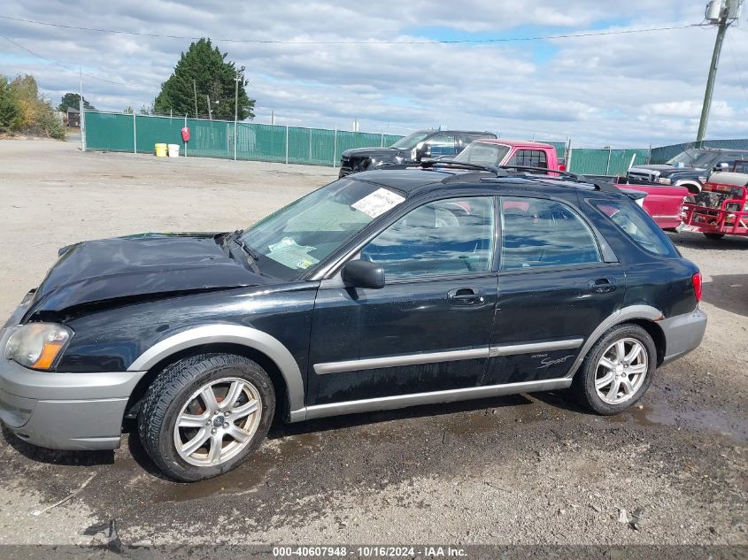 2005 Subaru Impreza Outback Sport Base W/Special Edition VIN: JF1GG68585H804784 Lot: 40607948