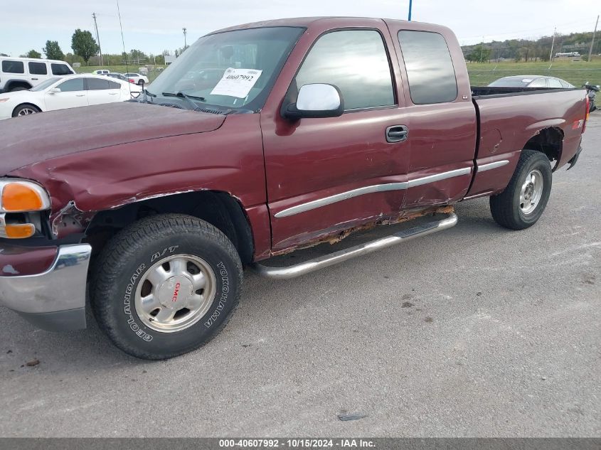 2000 GMC Sierra 1500 Sle VIN: 1GTEK19T6YE106454 Lot: 40607992