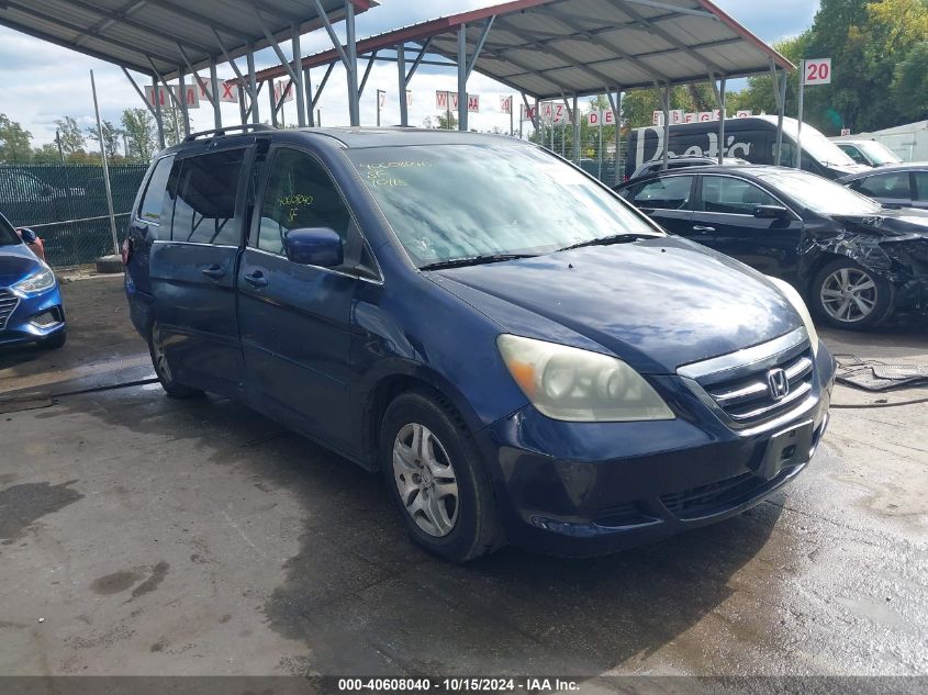 2005 Honda Odyssey Ex-L VIN: 5FNRL38705B022932 Lot: 40608040