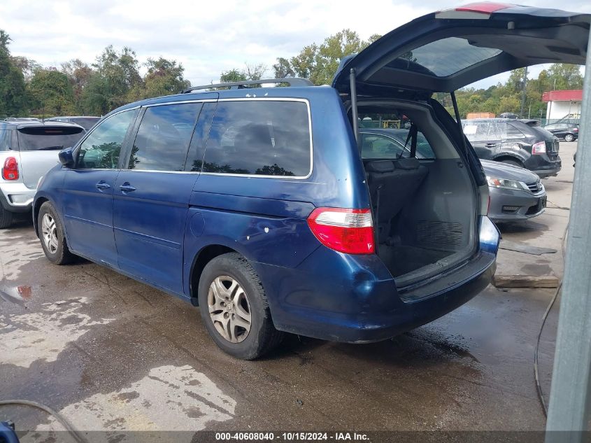 2005 Honda Odyssey Ex-L VIN: 5FNRL38705B022932 Lot: 40608040