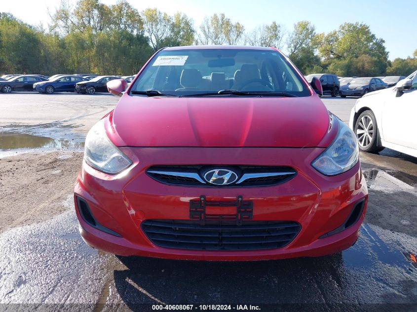 2012 Hyundai Accent Gls VIN: KMHCT4AE4CU237346 Lot: 40608067