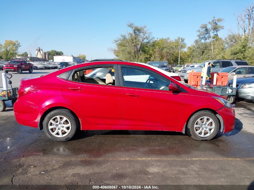 2012 Hyundai Accent Gls VIN: KMHCT4AE4CU237346 Lot: 40608067