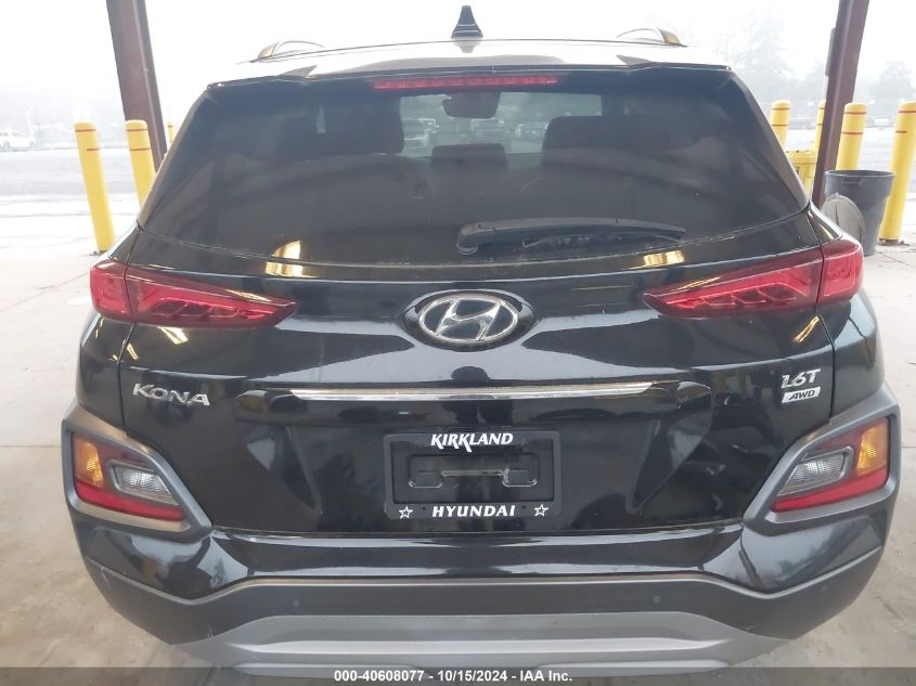 2021 Hyundai Kona Ultimate VIN: 0KM8K5CA52MU66192 Lot: 40608077