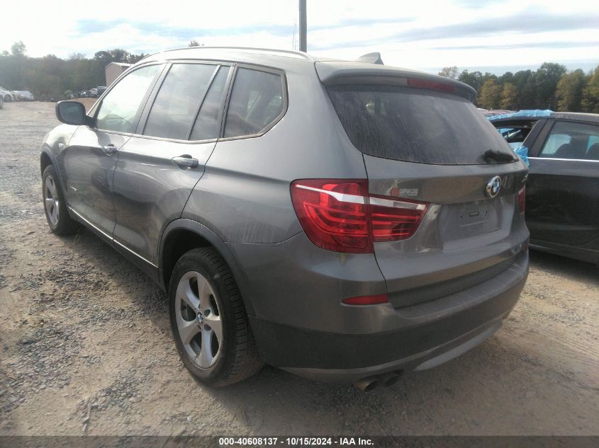 2011 BMW X3 xDrive28I VIN: 5UXWX5C53BL710827 Lot: 40608137