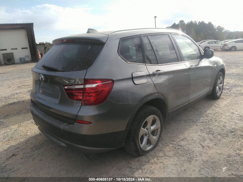 2011 BMW X3 xDrive28I VIN: 5UXWX5C53BL710827 Lot: 40608137