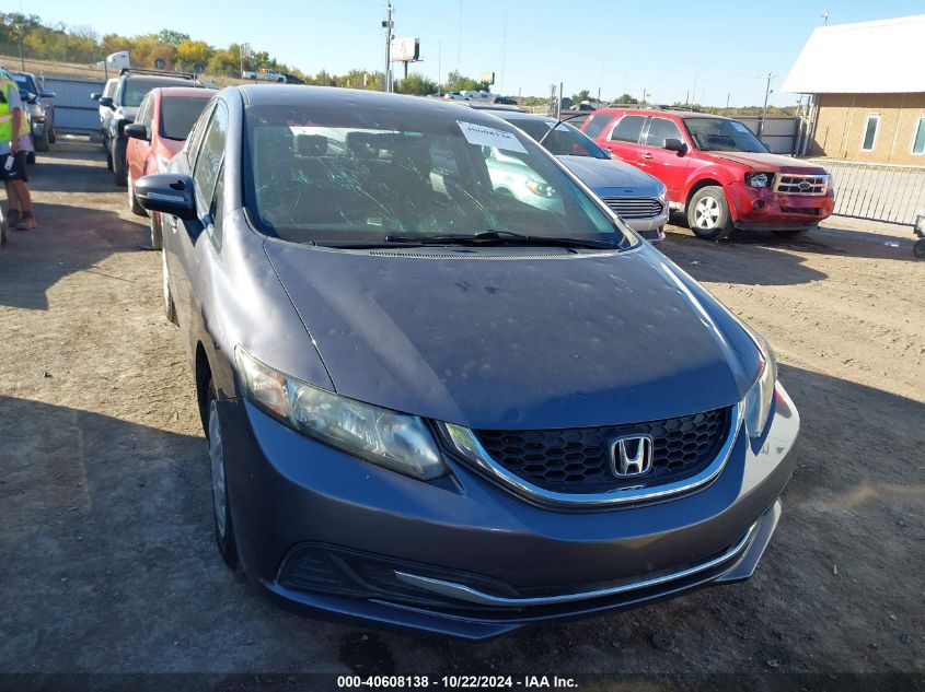 2014 Honda Civic Lx VIN: 19XFB2F55EE254952 Lot: 40608138