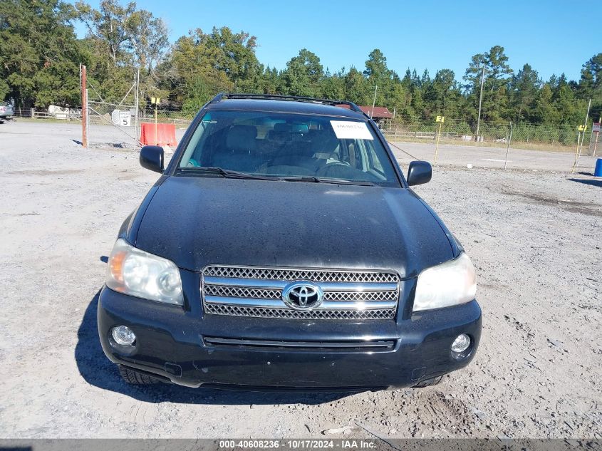 2007 Toyota Highlander Hybrid Limited V6 VIN: JTEEW21A570037039 Lot: 40608236