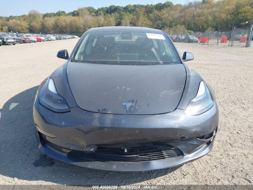 2022 Tesla Model 3 Long Range Dual Motor All-Wheel Drive VIN: 5YJ3E1EB0NF338344 Lot: 40608259